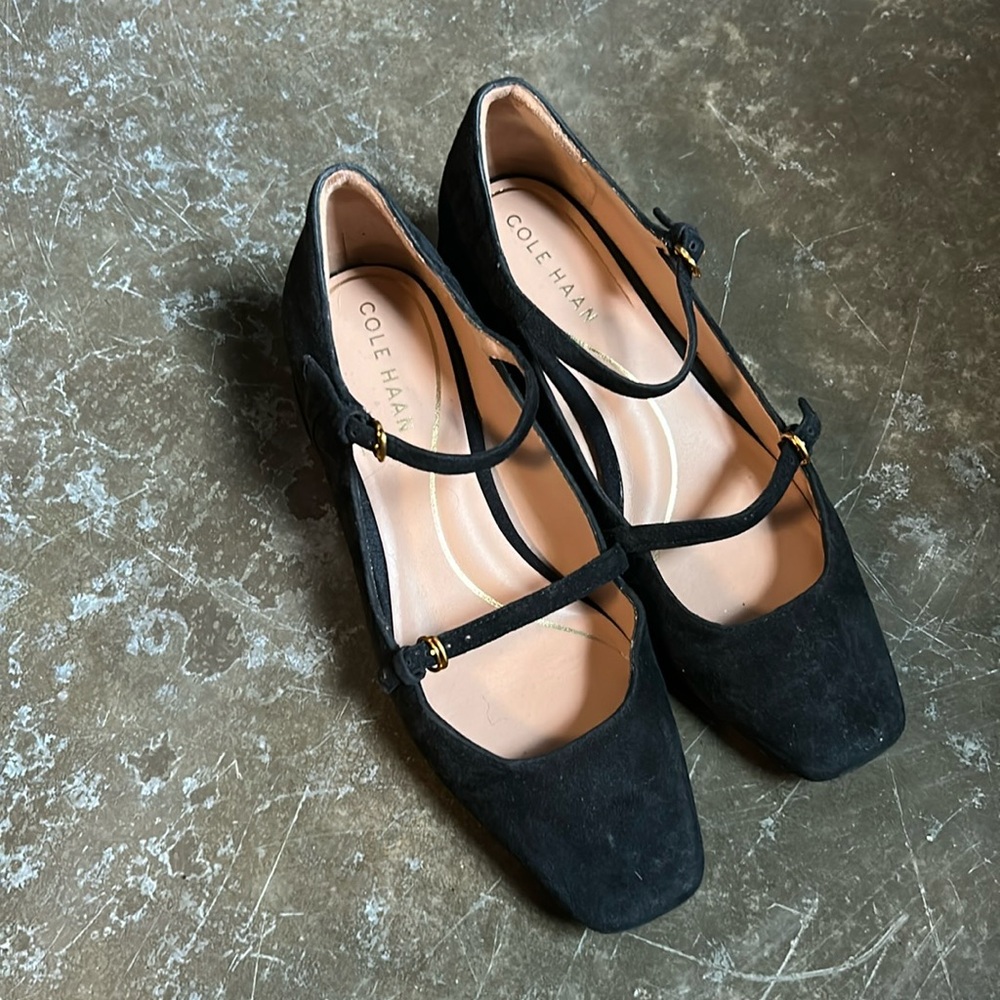 Cole Haan Paxton Maryjane Pump black suede